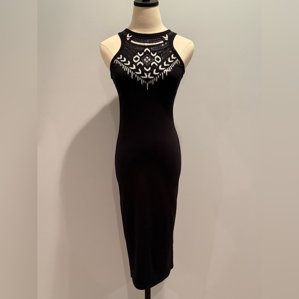 Express Black Sequin Dress with Sequins